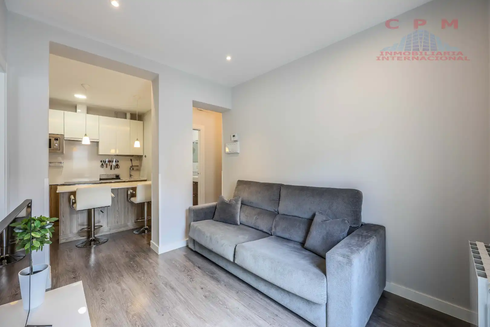 Living room of Flat for rent in  Madrid Capital  with Air Conditioner, Heating and Furnished