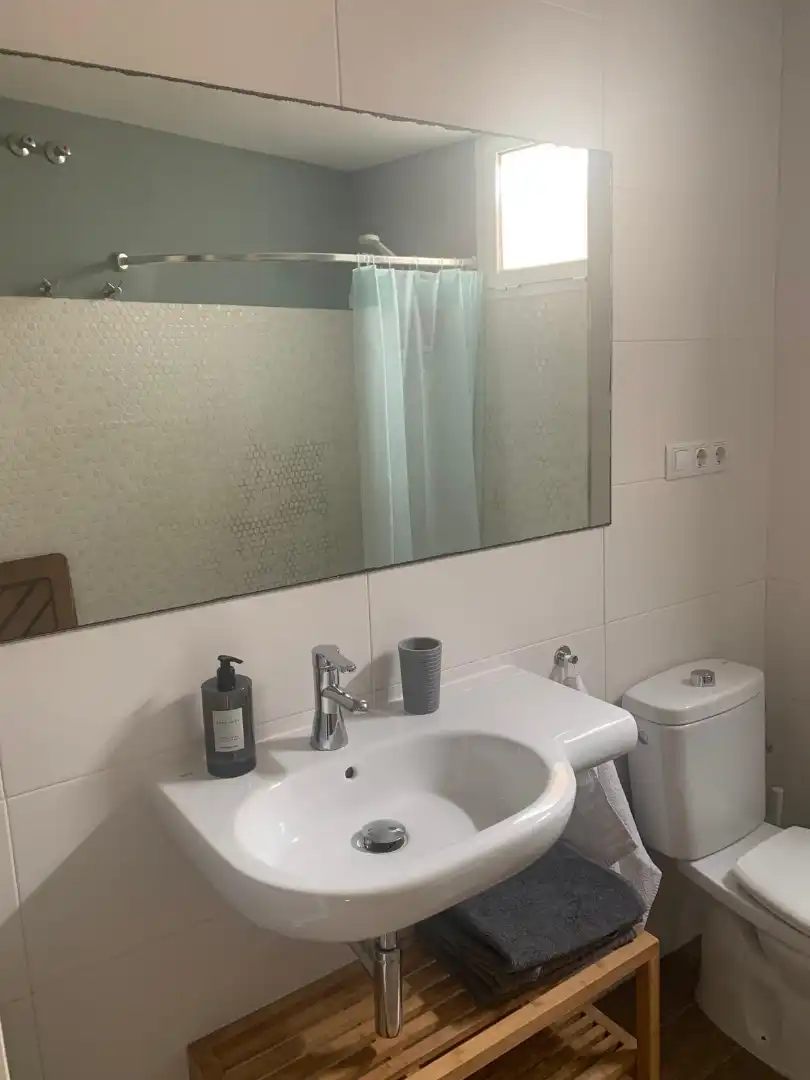 Bathroom of Flat for rent in Málaga  with Air Conditioner, Furnished and Washing machine