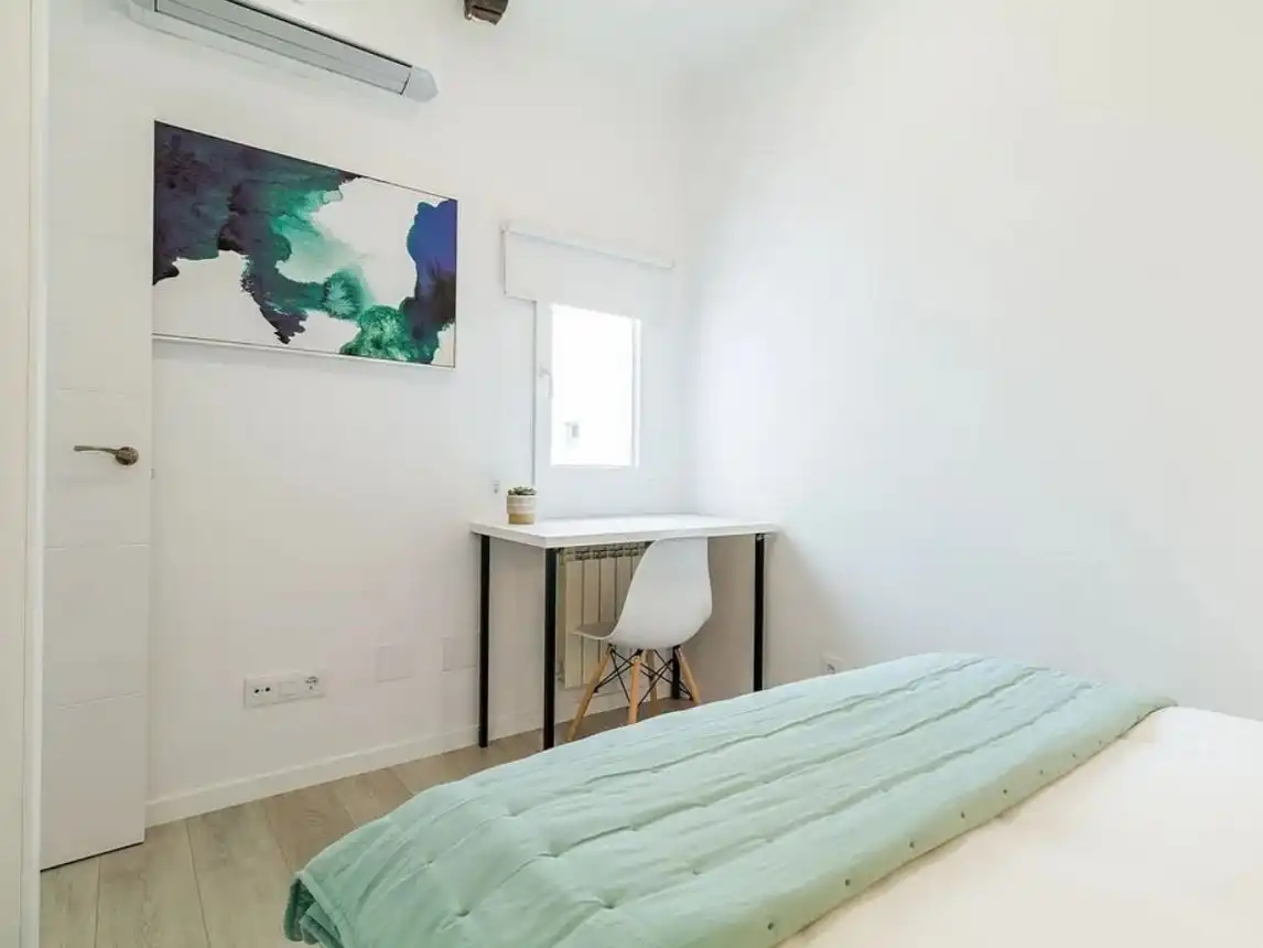 Dormitori de Apartament per a compartir en Zamora Capital  amb Aire condicionat i Moblat