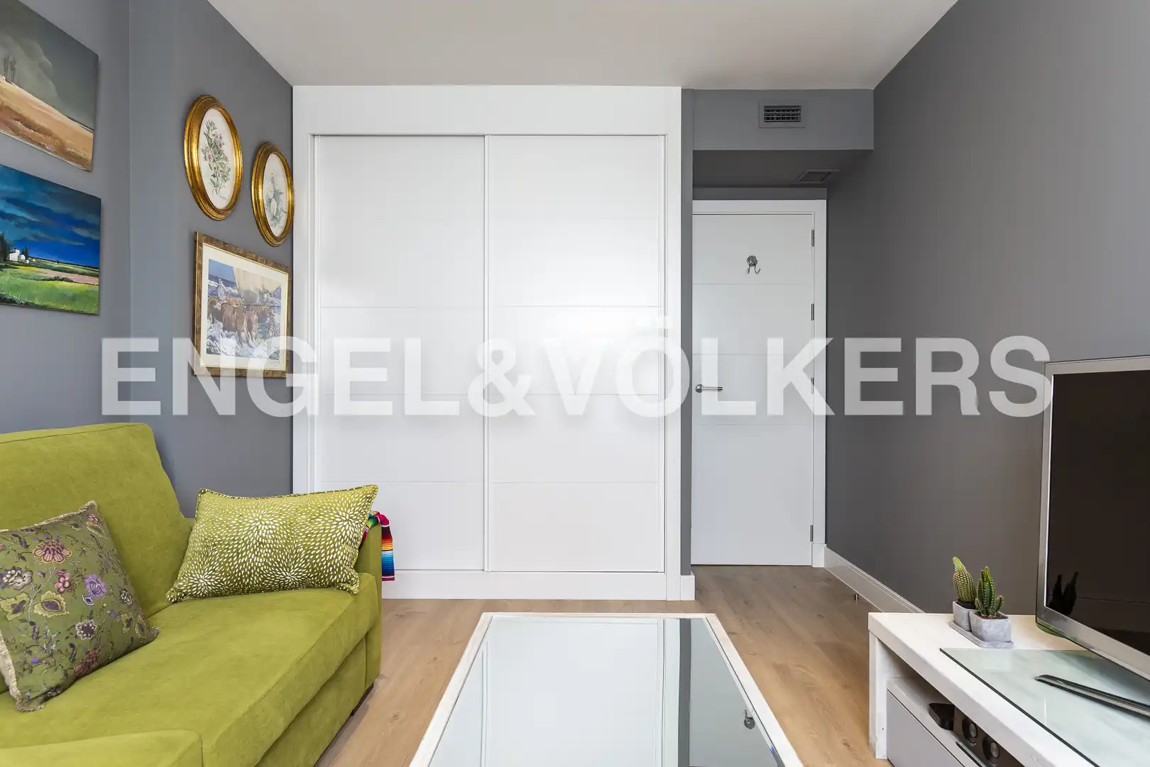 Sala de estar de Ático de alquiler en Madrid con Aire acondicionado, Calefacción y Terraza