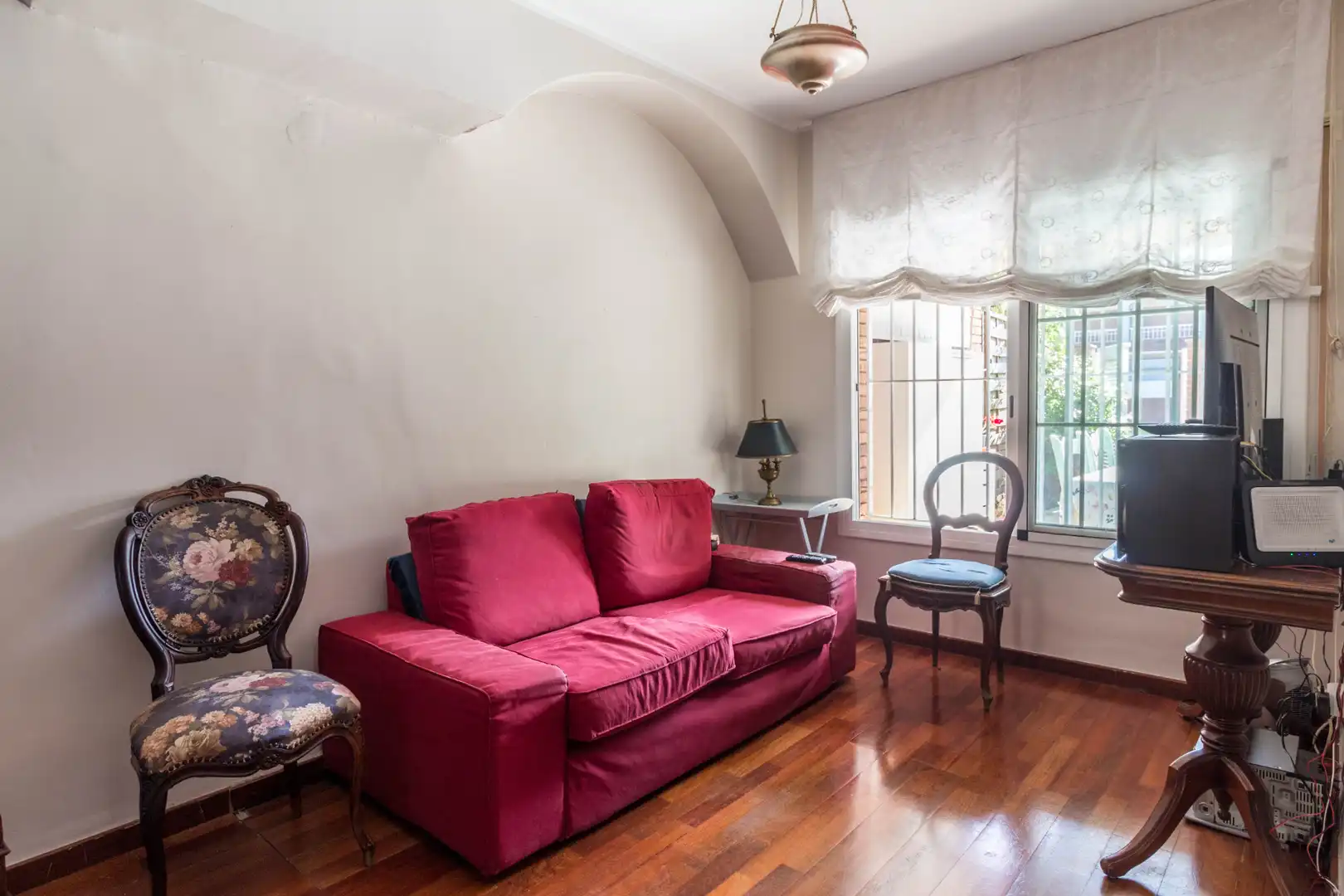 Sala de estar de Casa adosada en venta en Cambrils con Calefacción, Parquet y Terraza