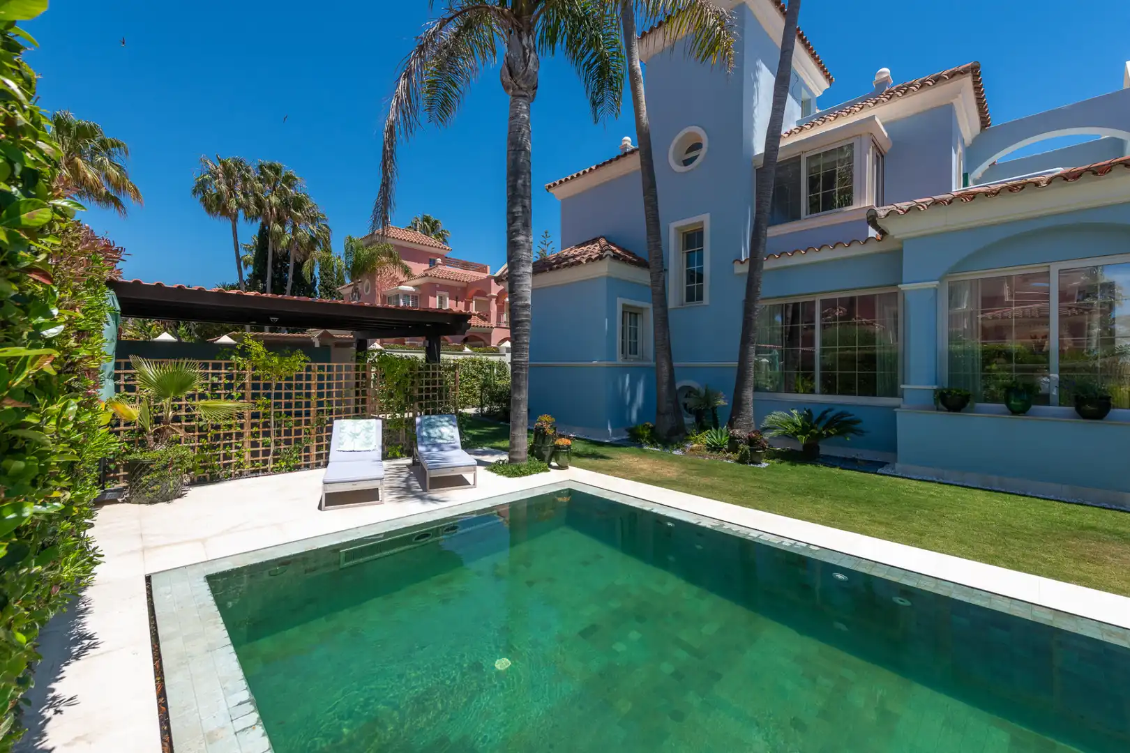 Jardín de Casa o chalet en venta en Marbella con Aire acondicionado, Calefacción y Jardín privado