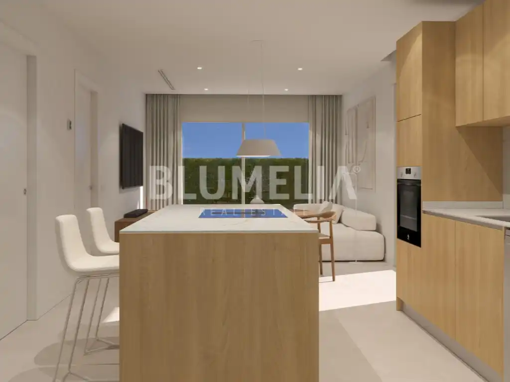 Cuina de Apartament en venda en Oliva amb Aire condicionat, Calefacció i Jardí privat