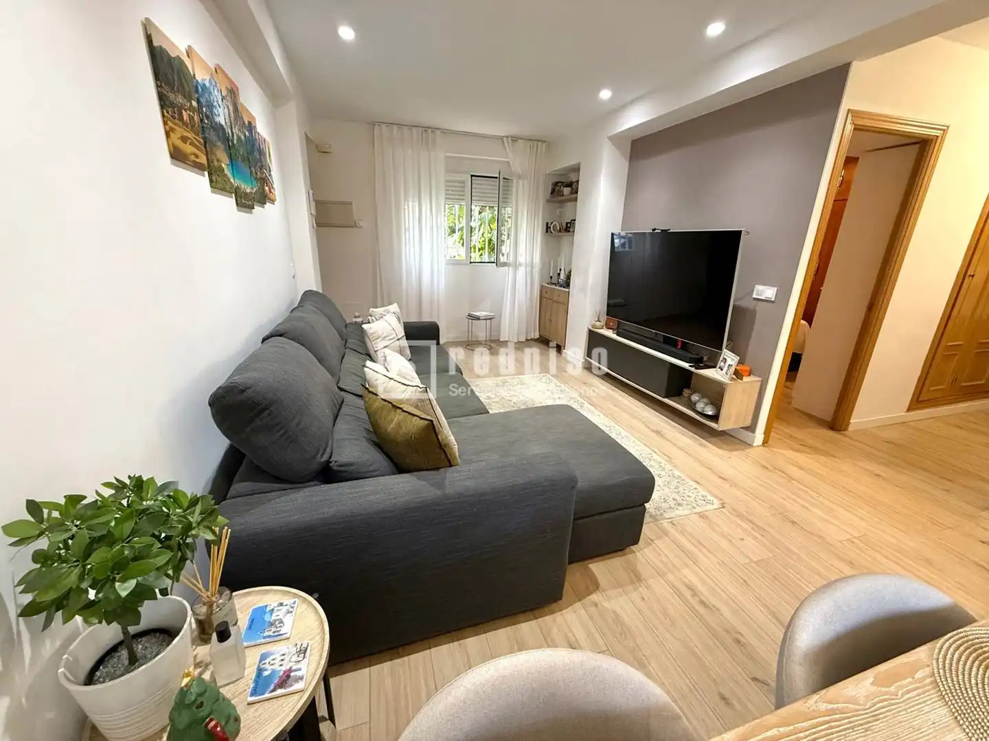 Wohnzimmer von Wohnung zum Verkauf in Madrid mit Klimaanlage, Heizung und Privatgarten