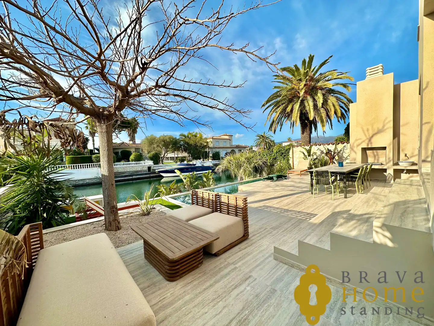 Terraza de Casa o chalet en venta en Empuriabrava con Aire acondicionado, Jardín privado y Terraza