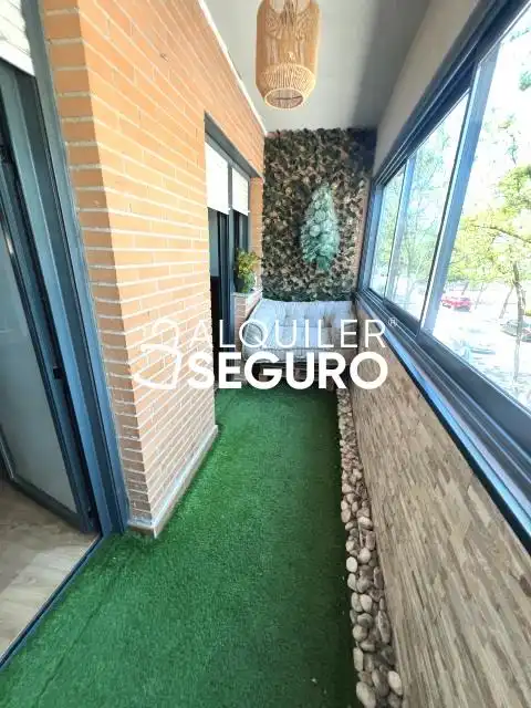 Terraza de Piso de alquiler en Pinto con Calefacción y Trastero