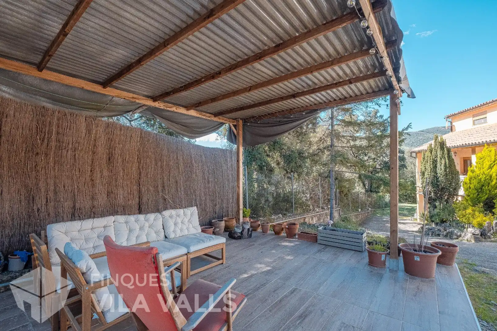 Terrassa de Casa o xalet en venda en Sant Quirze Safaja amb Jardí privat, Parquet i Terrassa