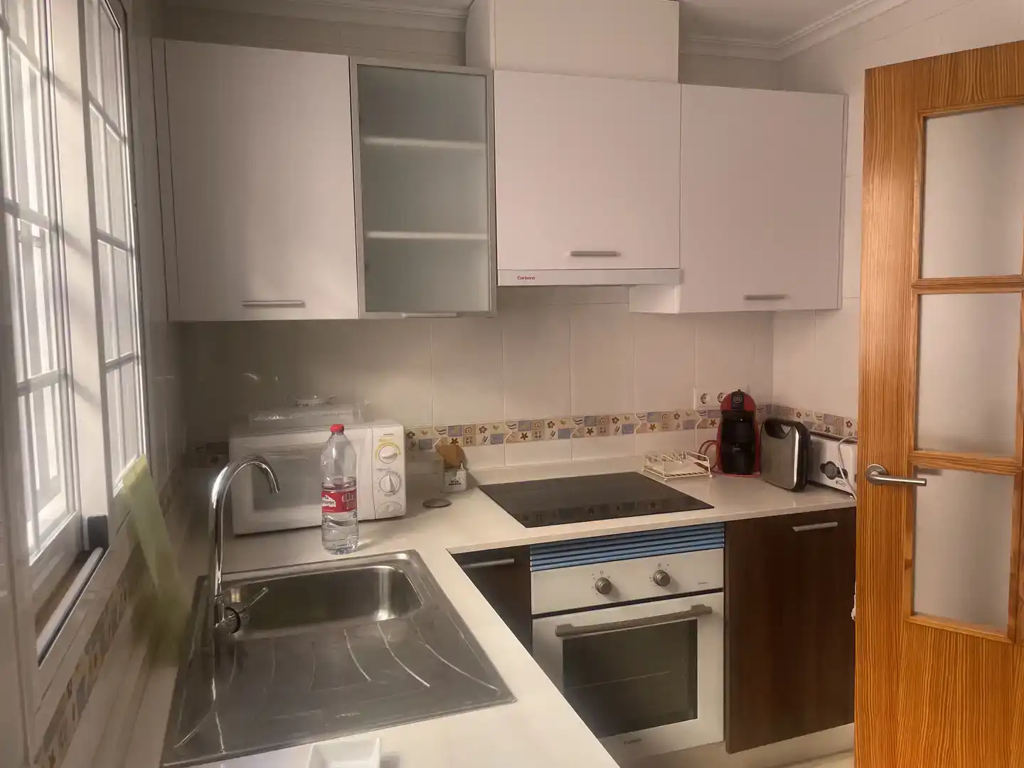 Cuina de Dúplex de lloguer en Pulpí amb Aire condicionat, Piscina i Moblat