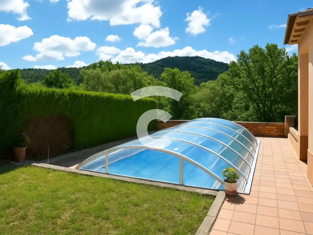 Swimming pool of Houses for sale in Sant Agustí de Lluçanès  with Heating, Private garden and Terrace