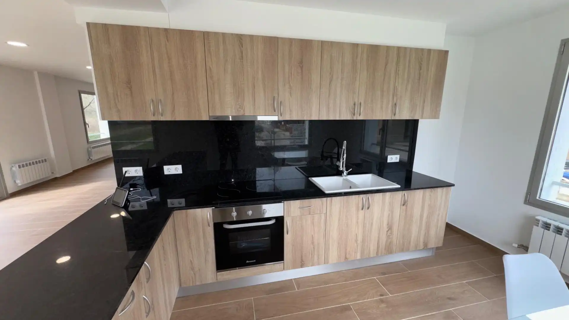 Cocina de Casa o chalet en venta en Sant Feliu de Pallerols con Parquet