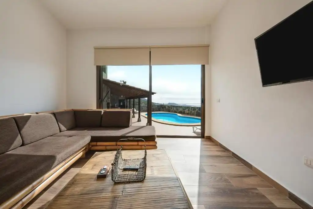 Sala de estar de Casa o chalet de alquiler en Adeje con Aire acondicionado, Calefacción y Jardín privado