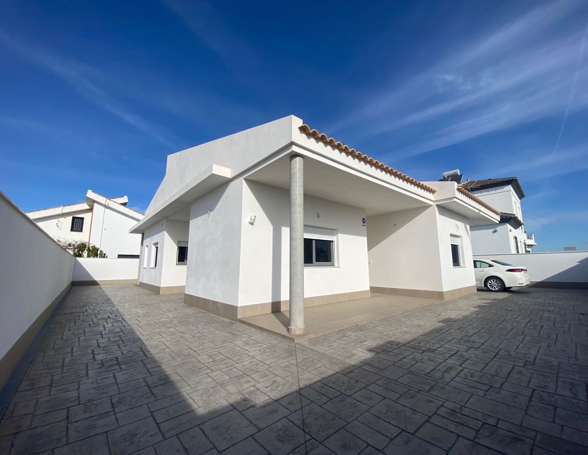 Exterior view of House or chalet for sale in Cartaya  with Private garden