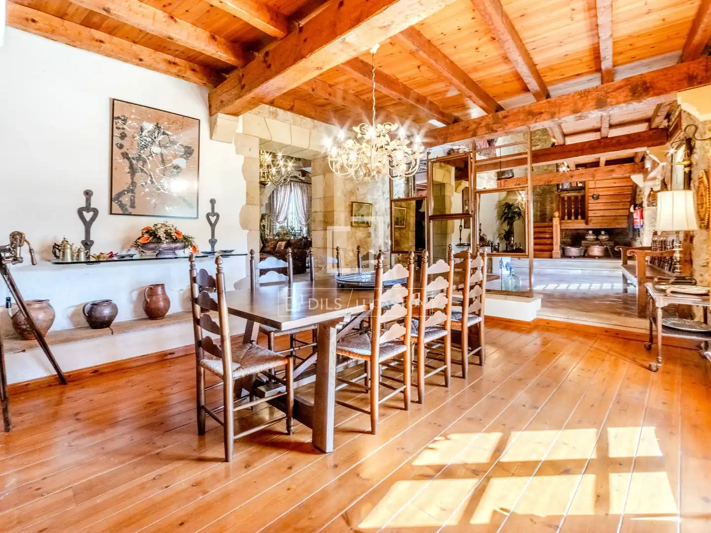 Menjador de Finca rústica en venda en Castellet i la Gornal amb Jardí privat, Parquet i Terrassa