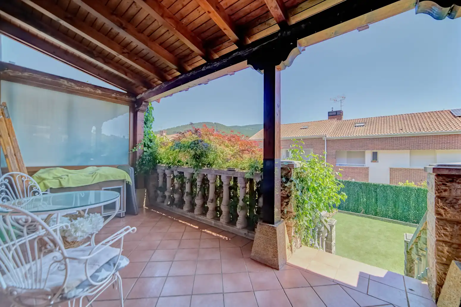 Terraza de Casa adosada en venta en Ezcabarte con Calefacción, Jardín privado y Parquet