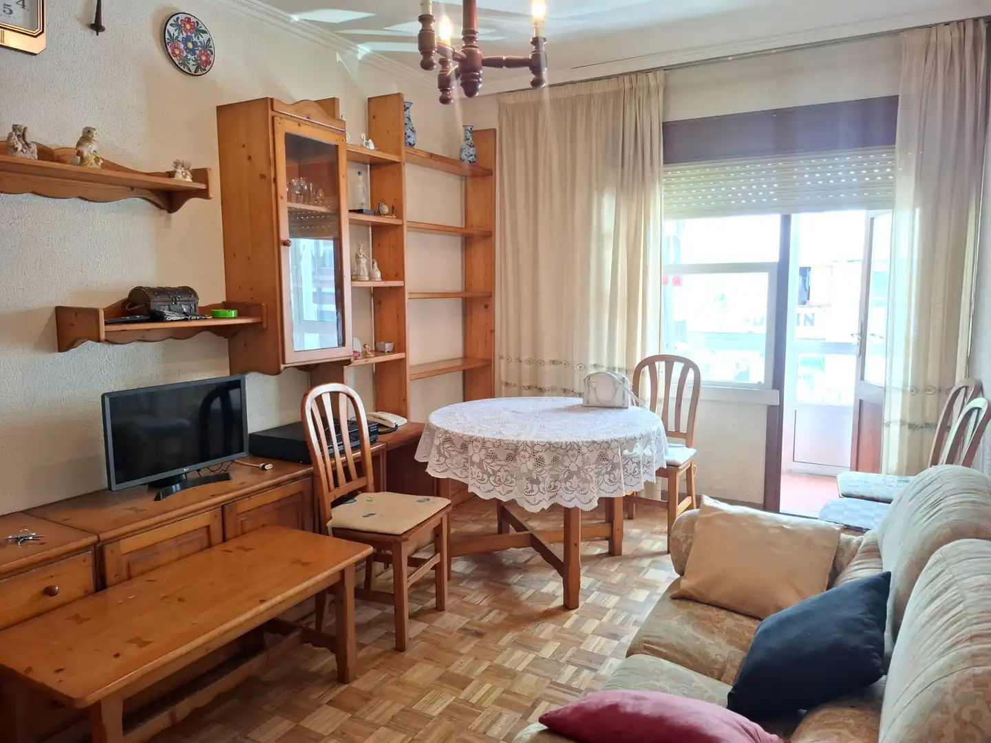 Living room of Flat for sale in Viveiro  with Terrace and Furnished