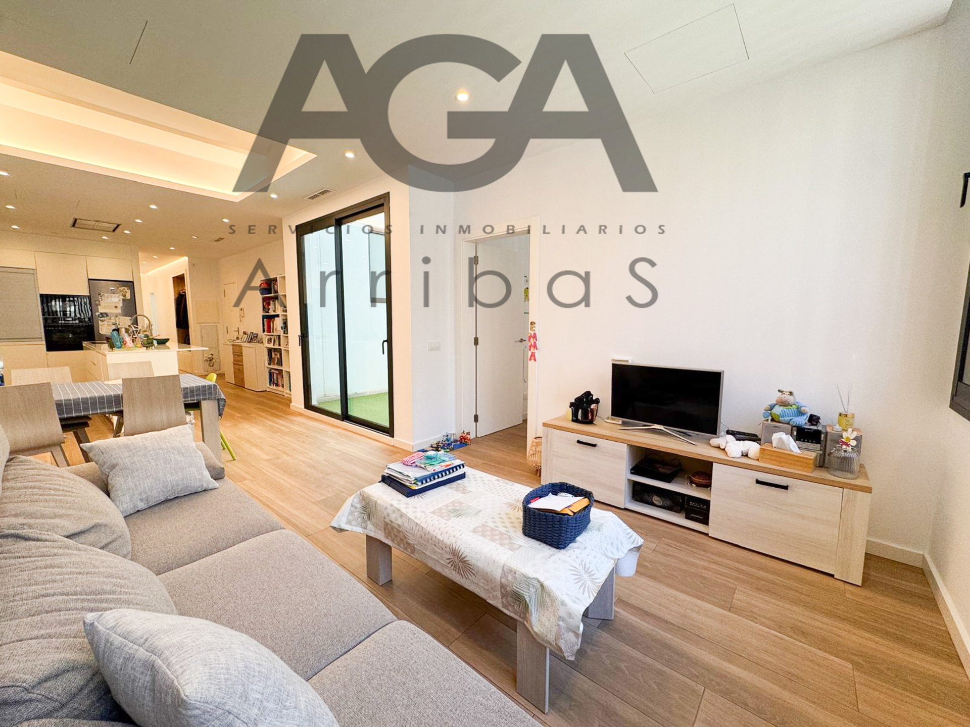 Living room of Flat for sale in Badalona