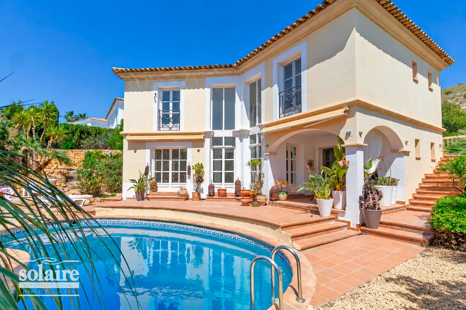 Vista exterior de Casa o chalet en venta en Finestrat con Aire acondicionado, Jardín privado y Terraza