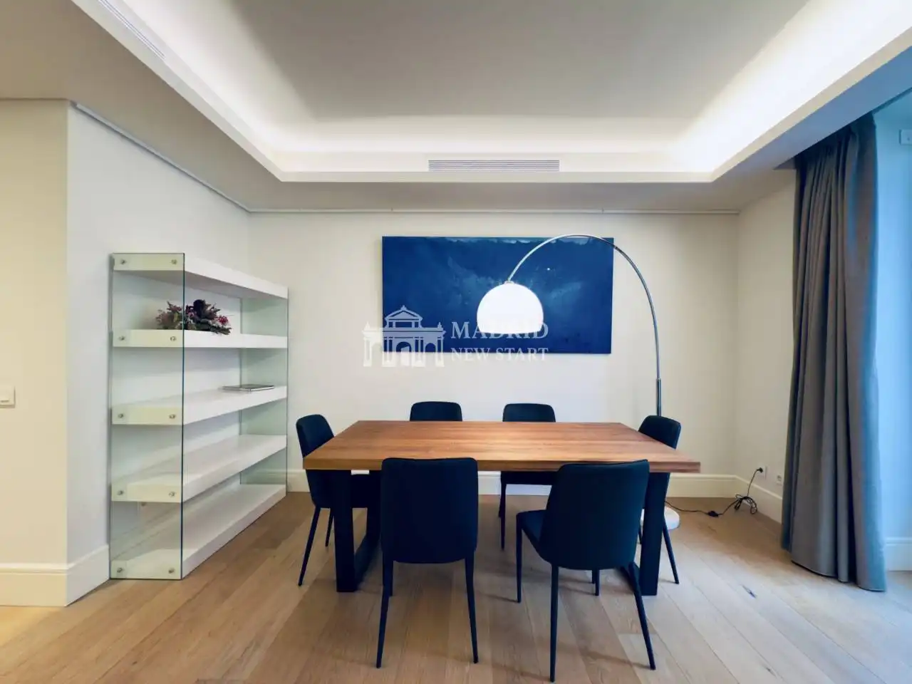 Esszimmer von Wohnung zur Miete in Madrid mit Klimaanlage, Heizung und Parkett