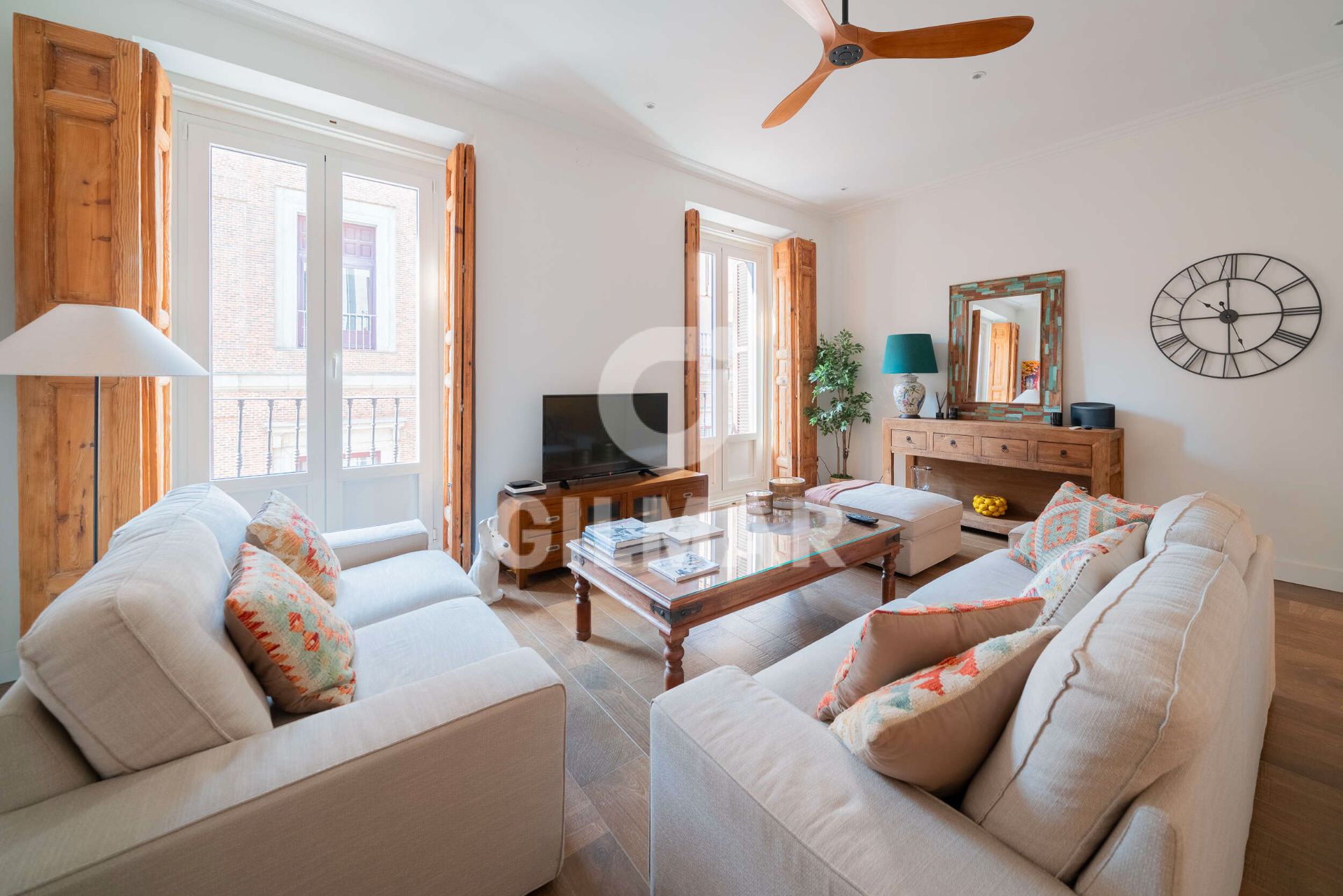 Sala de estar de Piso en venta en  Madrid Capital con Aire acondicionado, Calefacción y Amueblado