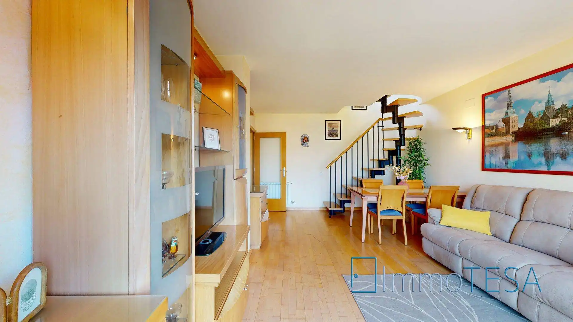 Sala d'estar de Àtic en venda en Barberà del Vallès amb Aire condicionat, Calefacció i Parquet