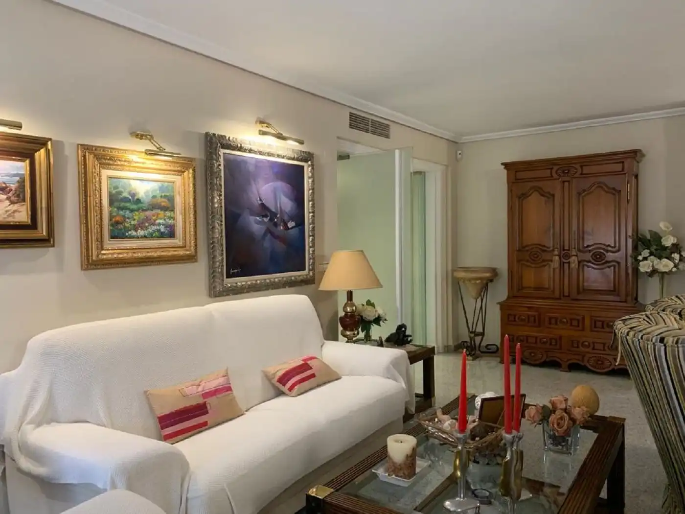 Wohnzimmer von Wohnung zum Verkauf in Murcia mit Klimaanlage und Abstellraum