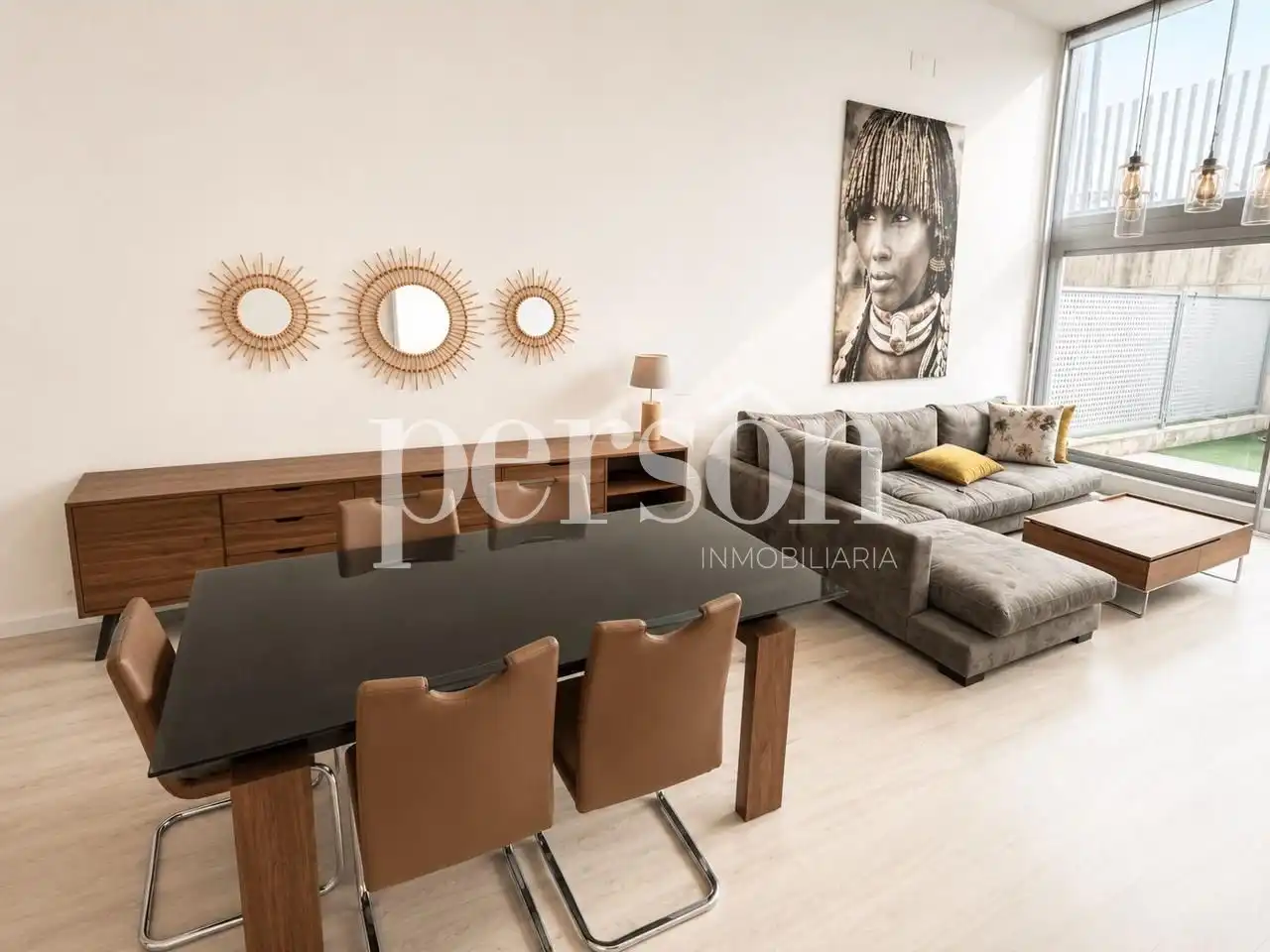 Sala d'estar de Planta baixa en venda en Valencia amb Aire condicionat, Terrassa i Moblat