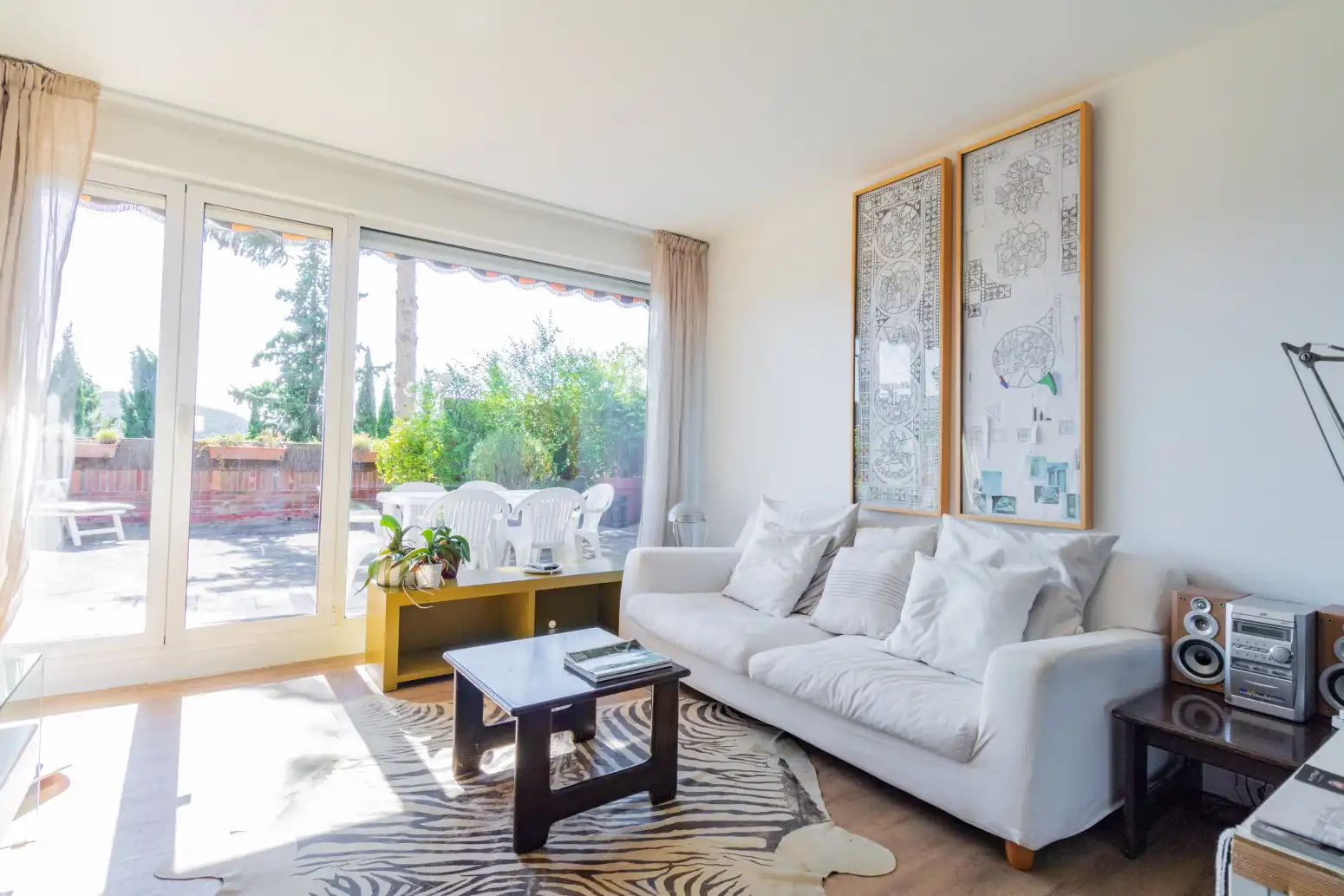 Sala de estar de Piso en venta en Estella / Lizarra con Calefacción, Jardín privado y Terraza
