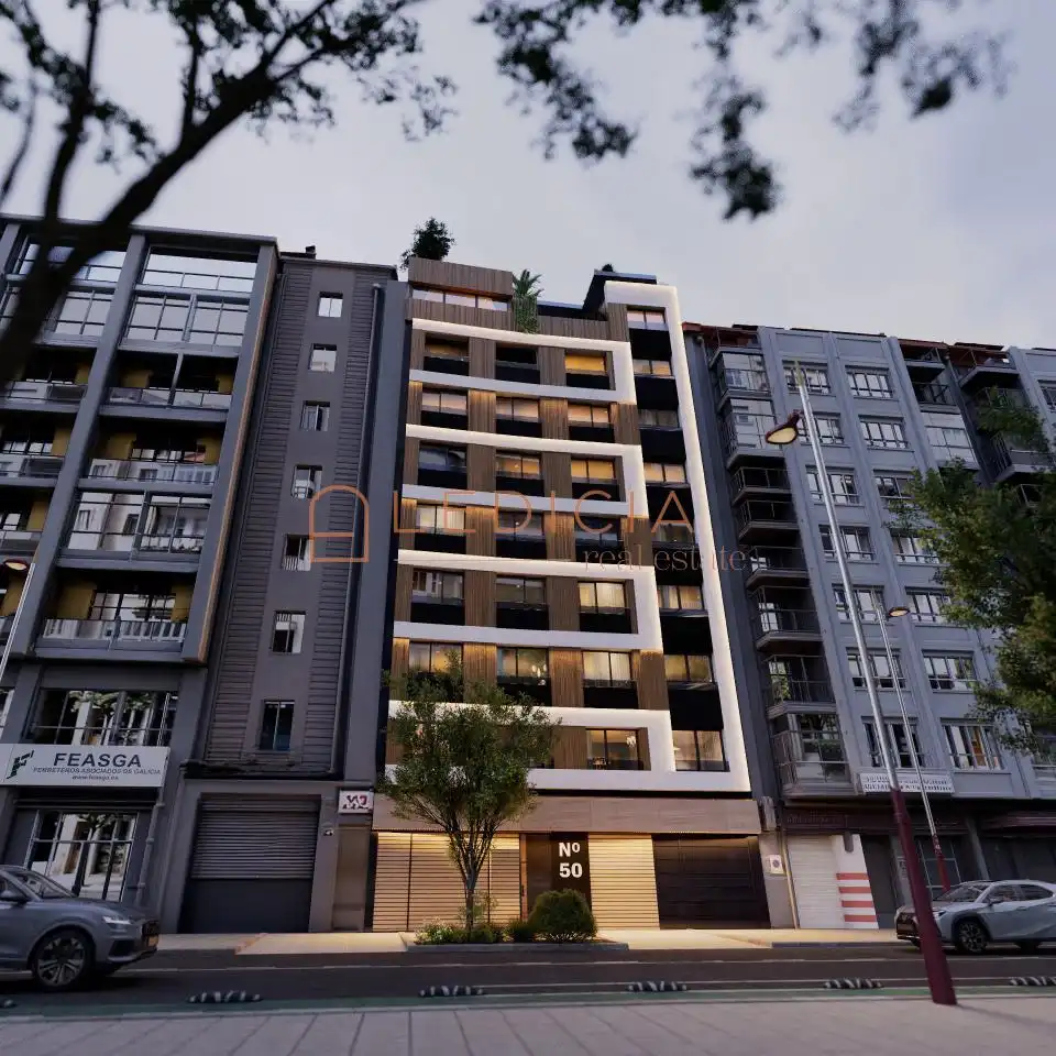 Vista exterior de Pis en venda en Vigo  amb Calefacció, Terrassa i Moblat