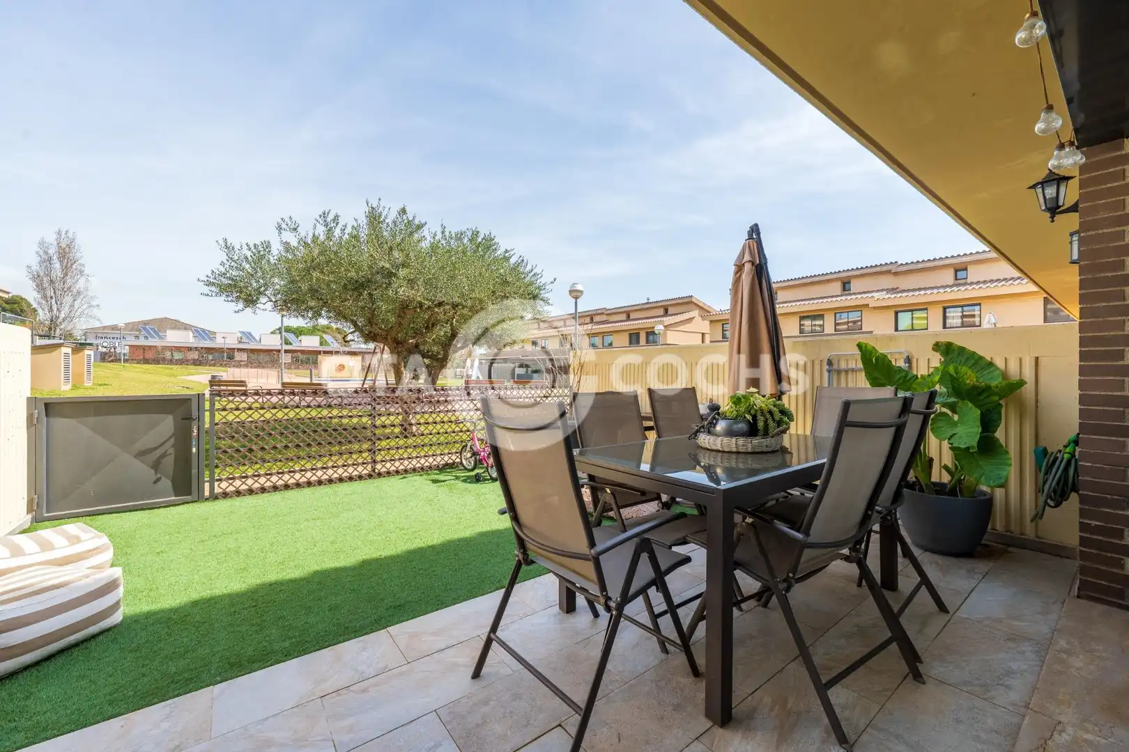 Terraza de Casa o chalet en venta en Montbrió del Camp con Aire acondicionado, Jardín privado y Piscina comunitaria