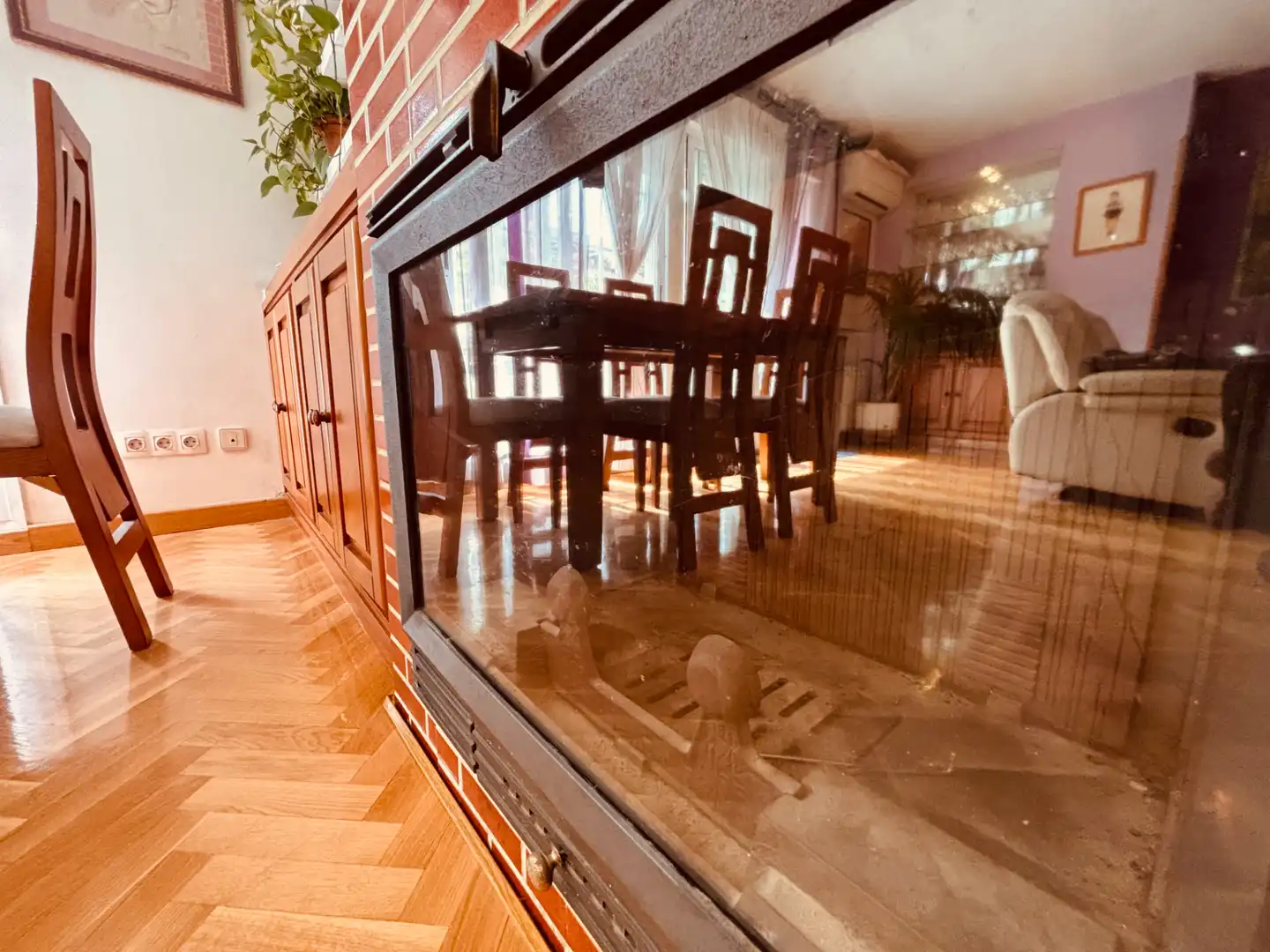 Comedor de Casa adosada en venta en Getafe con Aire acondicionado, Calefacción y Jardín privado