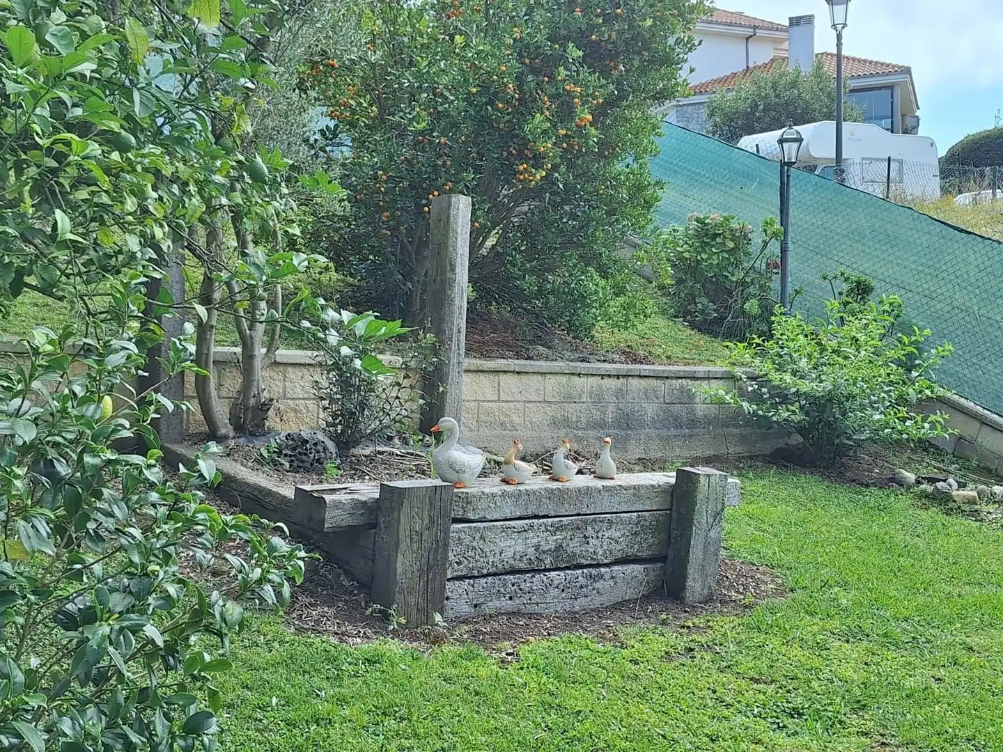 Jardí de Casa o xalet de lloguer en Carreño amb Calefacció, Jardí privat i Piscina