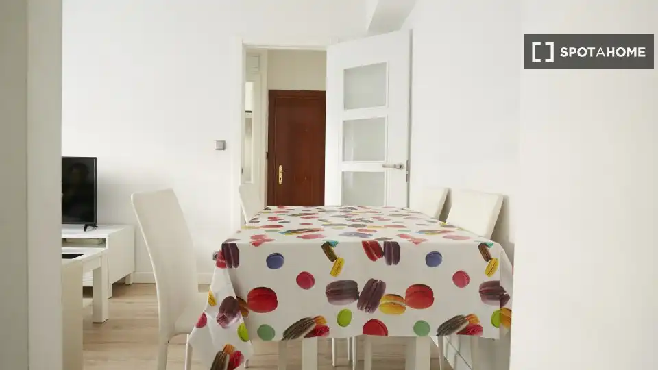 Dining room of Flat for rent in Madrid  with Air Conditioner, Heating and Furnished
