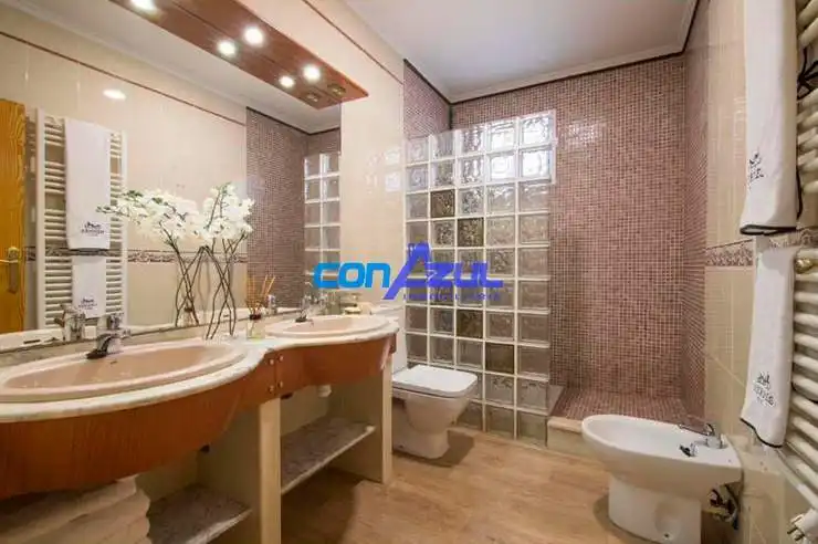 Bany de Casa o xalet en venda en Elche / Elx amb Jardí privat, Terrassa i Piscina