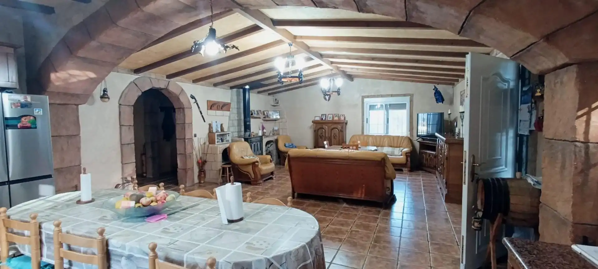 Wohnzimmer von Haus oder Chalet zum Verkauf in Hondón de las Nieves / El Fondó de les Neus mit Privatgarten, Terrasse und Abstellraum