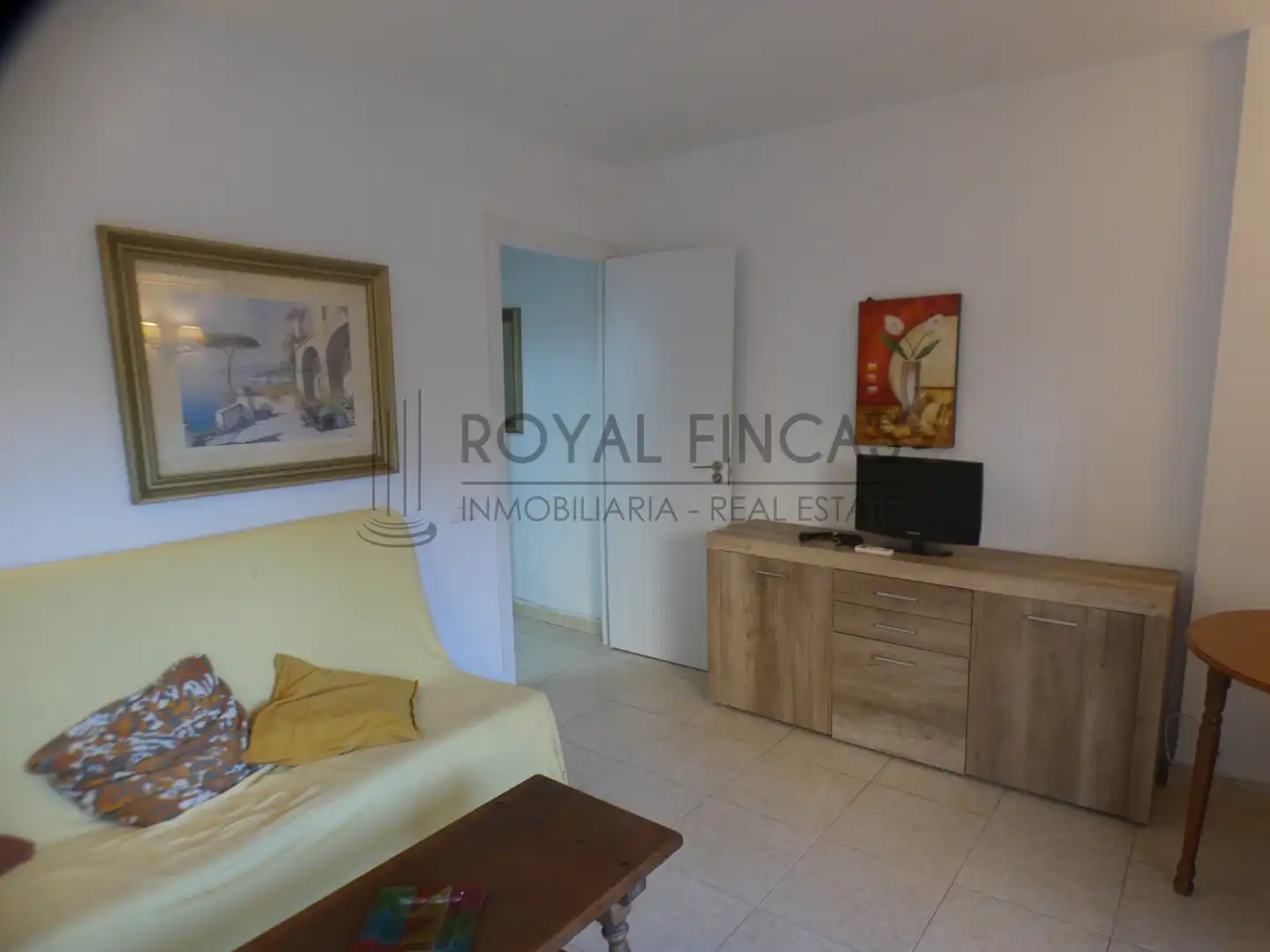 Sala d'estar de Pis en venda en Benalmádena amb Aire condicionat, Terrassa i Moblat