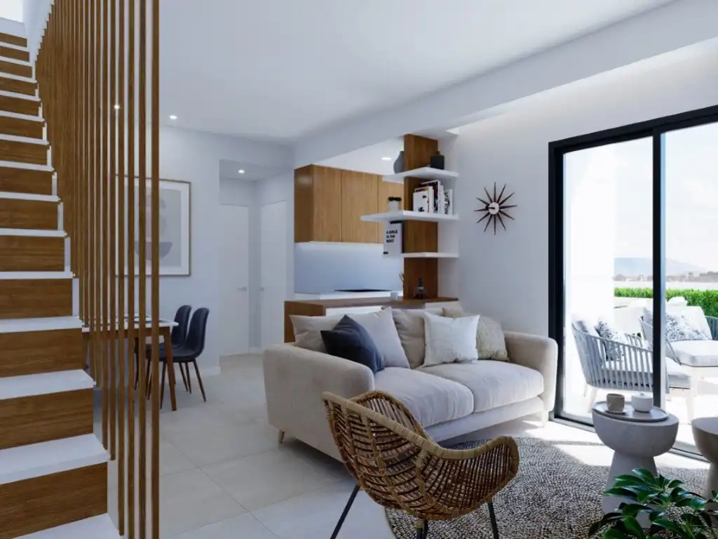 Sala de estar de Casa o chalet en venta en Torrevieja con Aire acondicionado, Jardín privado y Piscina
