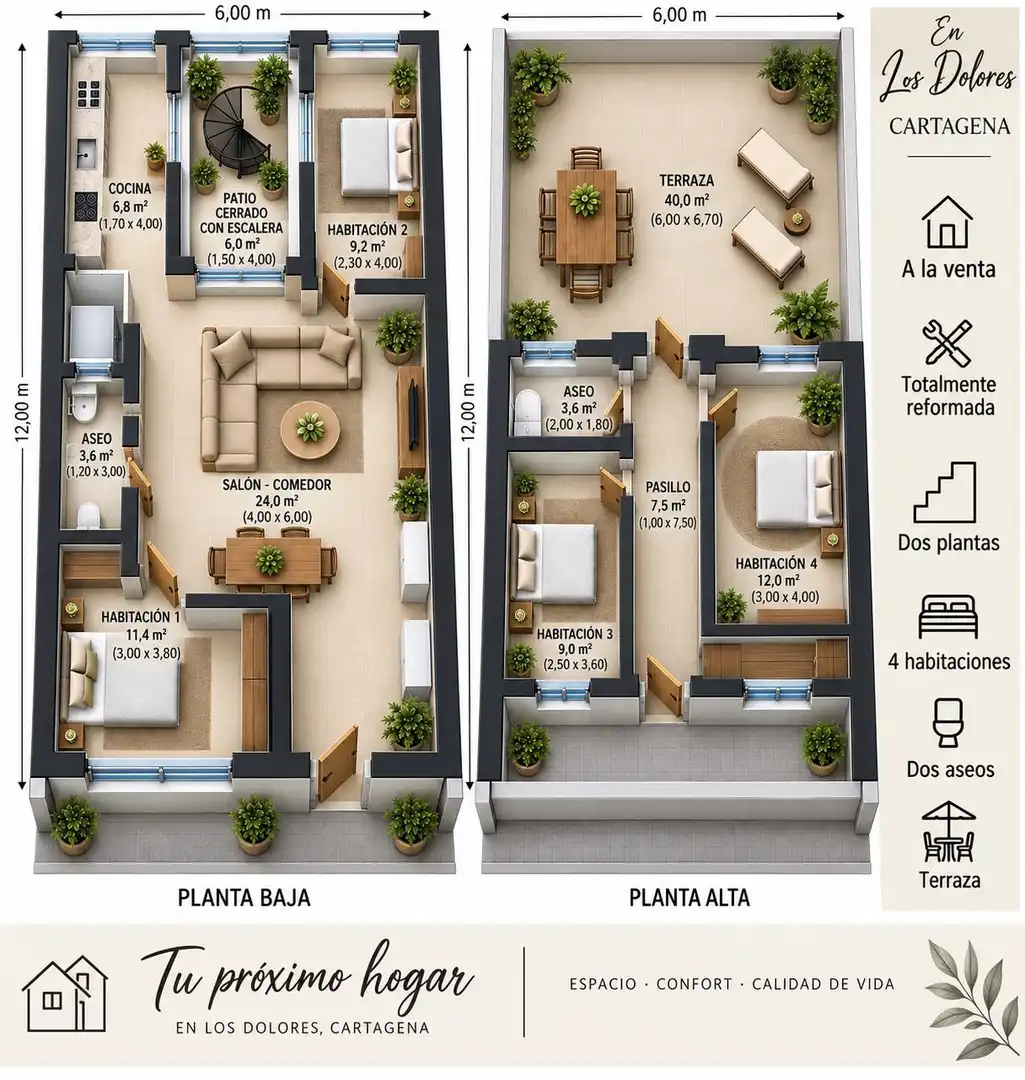 Duplex in vendita a Cartagena ciudad