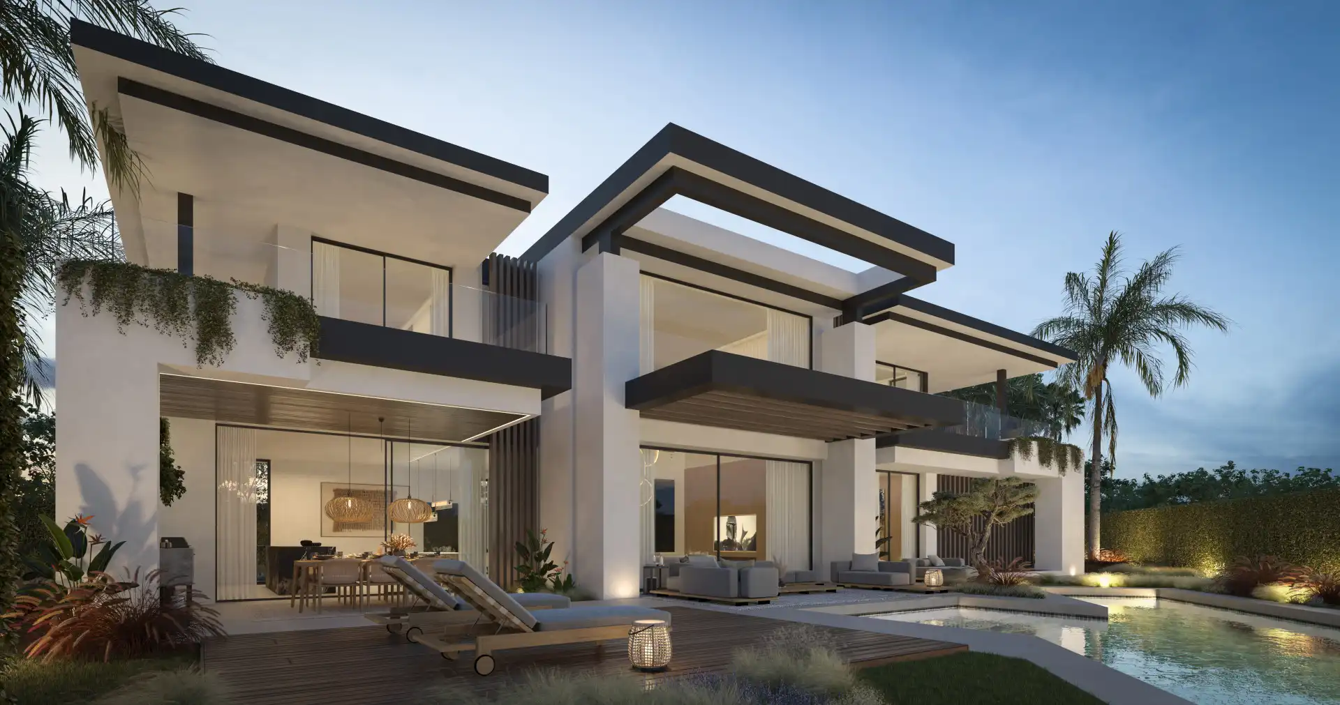 Vista exterior de Casa o chalet en venta en Marbella con Aire acondicionado, Calefacción y Jardín privado