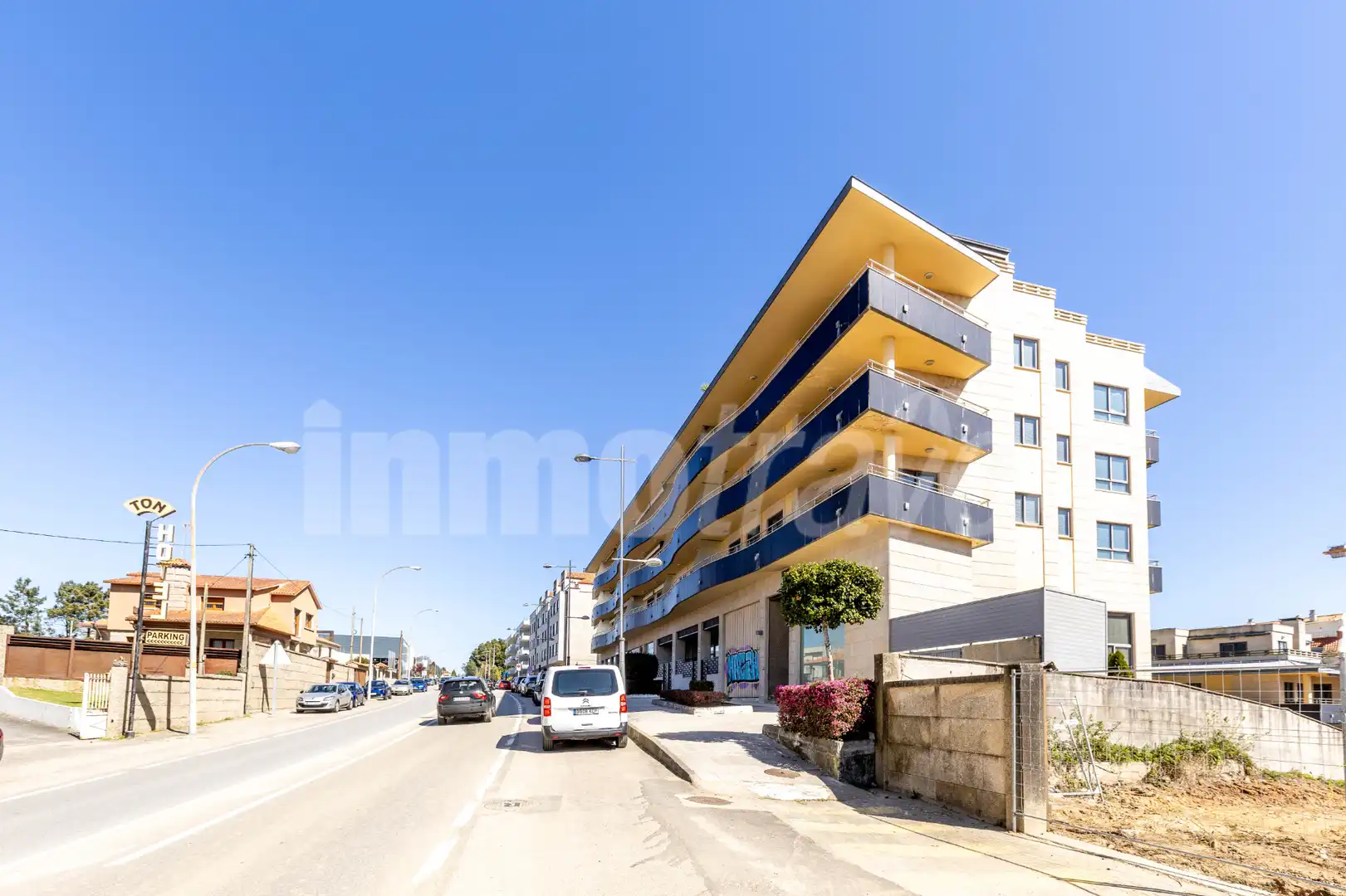 Vista exterior de Apartament en venda en Sanxenxo amb Calefacció, Parquet i Terrassa