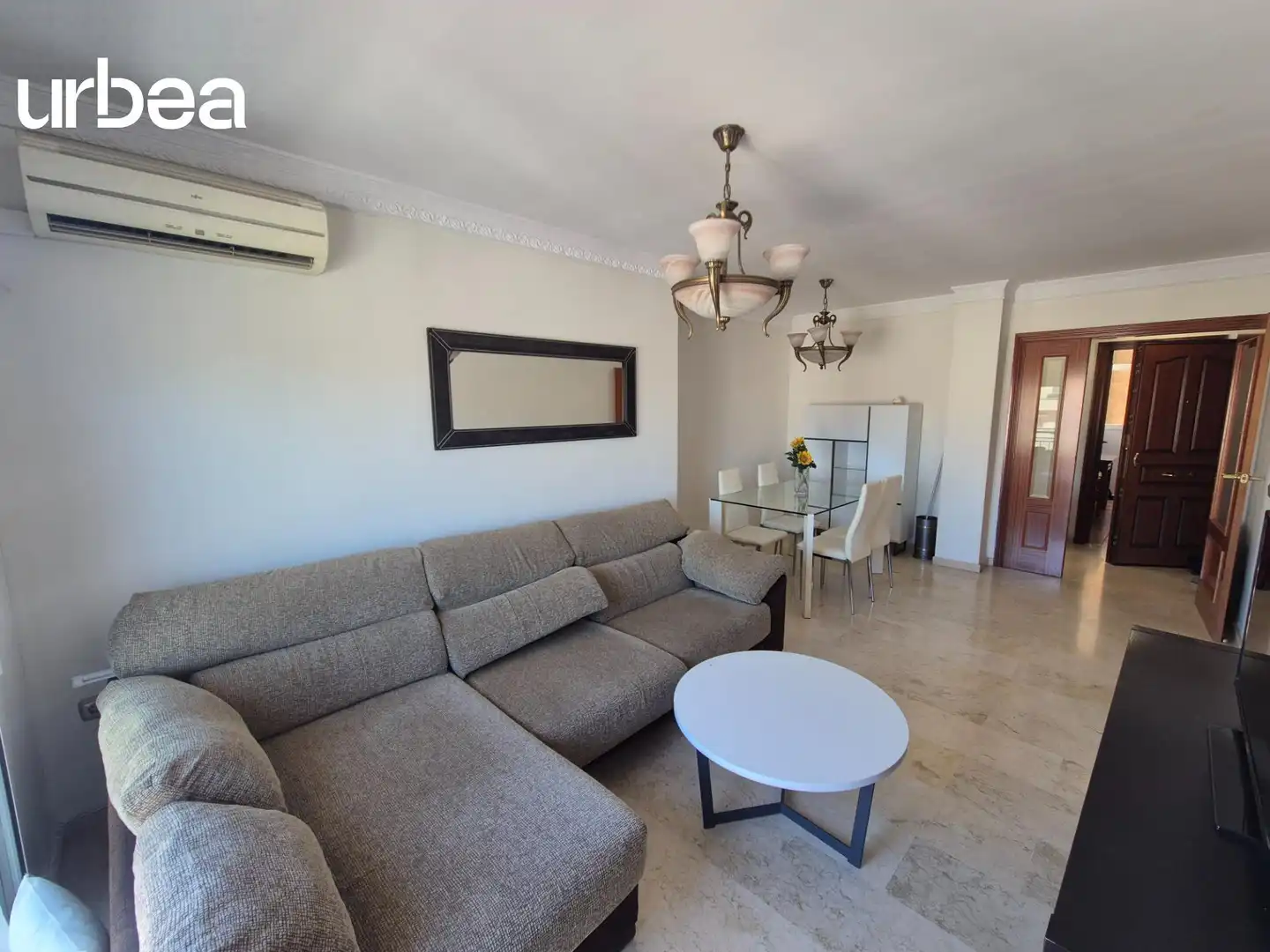 Sala de estar de Piso de alquiler en Málaga con Calefacción, Amueblado y Balcón