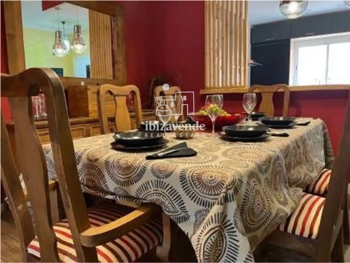 Dining room of Detached homes for rent in Eivissa  with Air Conditioner, Heating and Terrace