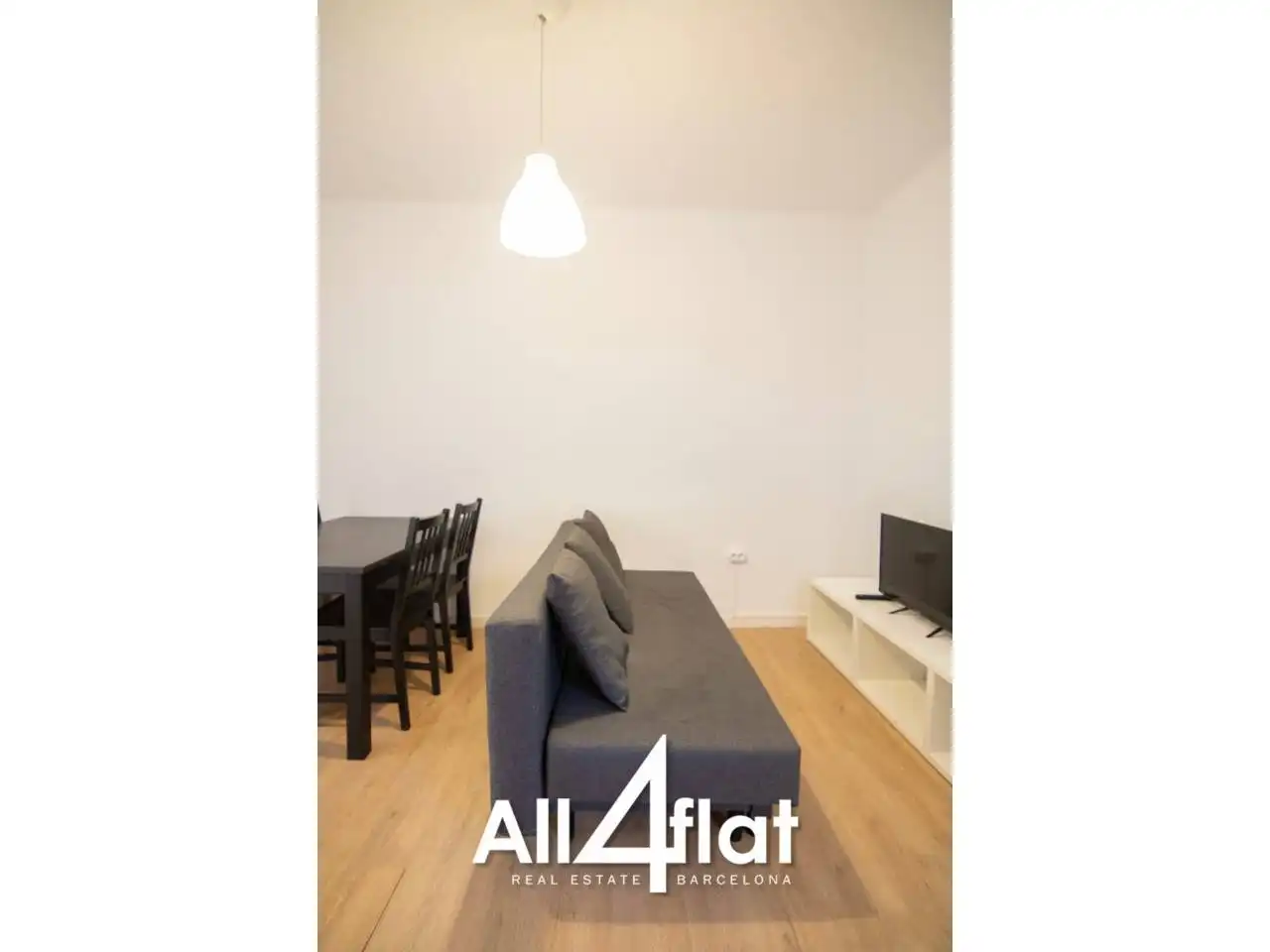 Sala de estar de Piso de alquiler en L'Hospitalet de Llobregat con Amueblado