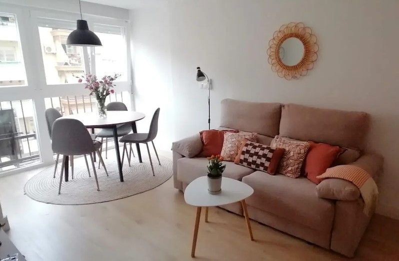 Living room of Flat to rent in Málaga Capital  with Air Conditioner and Furnished
