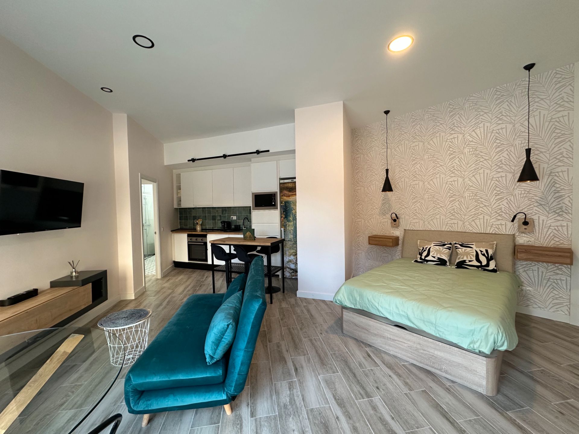 Bedroom of Planta baja to rent in  Madrid Capital  with Air Conditioner, Heating and Furnished