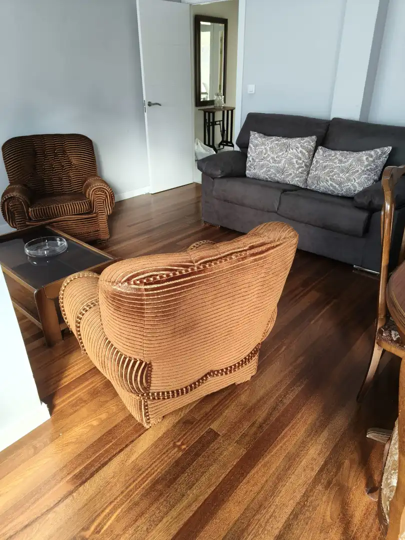 Living room of Flat for rent in Fisterra  with Furnished, Oven and Washing machine