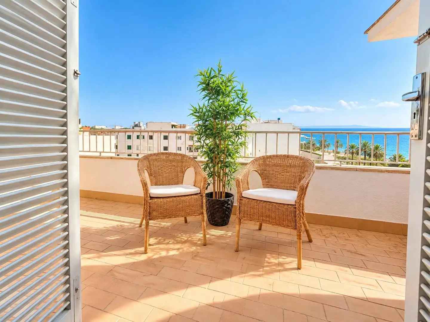 Terraza de Ático de alquiler en  Palma de Mallorca con Aire acondicionado, Terraza y Amueblado
