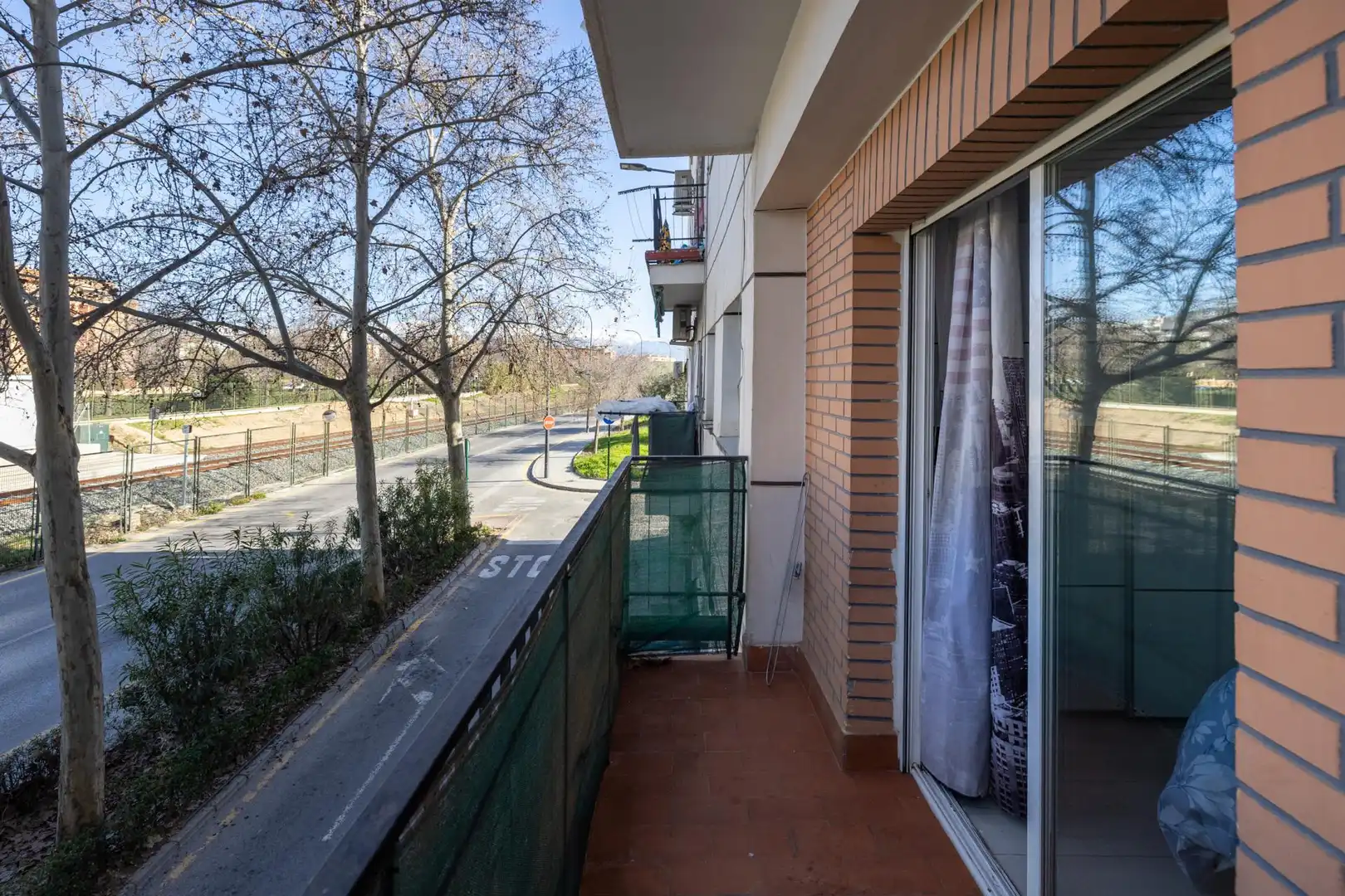 Balcony of Flat for sale in  Granada Capital  with Parquet flooring, Terrace and Washing machine