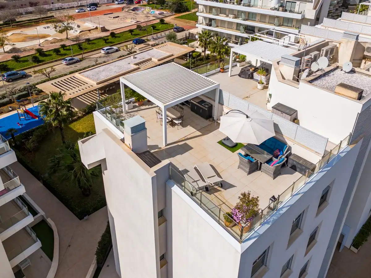 Terrasse von Dachboden zum Verkauf in Dénia mit Klimaanlage, Heizung und Terrasse