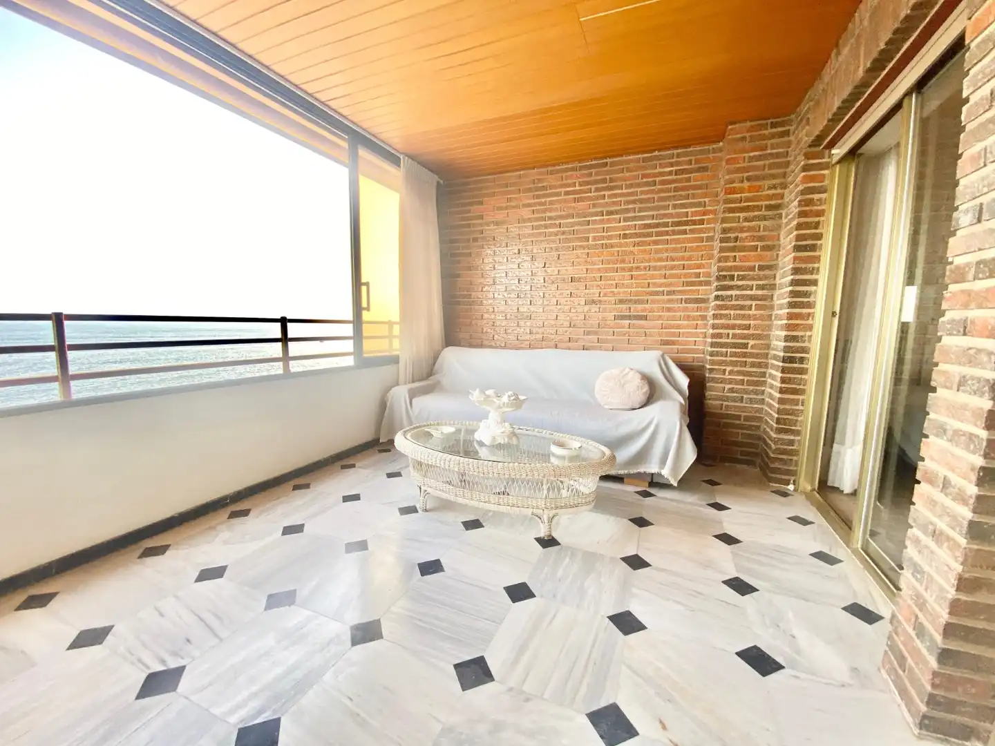 Terrace of Apartments for rent in Benidorm  with Heating, Swimming Pool and Furnished