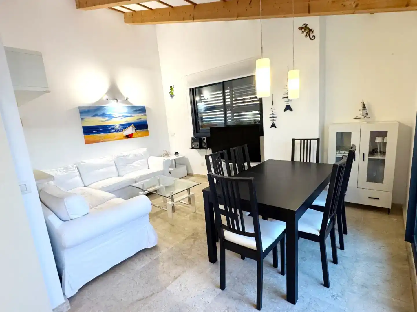 Esszimmer von Wohnung zur Miete in Ciutadella de Menorca mit Klimaanlage, Terrasse und Abstellraum